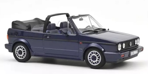 188628 VW Golf Cabriolet Quartett 1992 Inca Blue 1:18